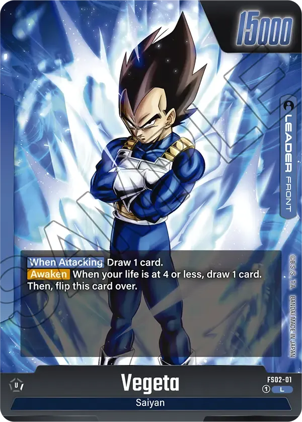 Vegeta Training Card